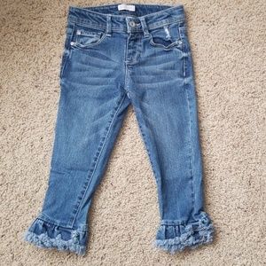 Girls Fringe Jeans